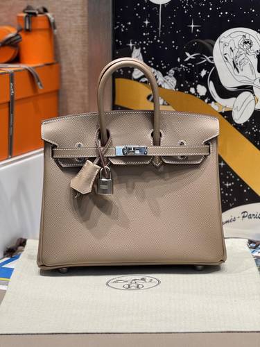Birkin Epsom leather size 25 silver hardware