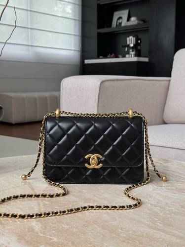 Chanel black gold hardware