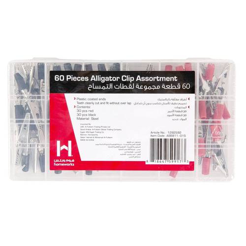 Alligator Clip Assortment 60 Pieces