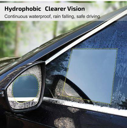 Protective for the side glass from rain, fog