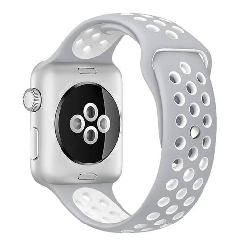 Sport Watch Band For Apple Watch Grey/White 42-44mm
