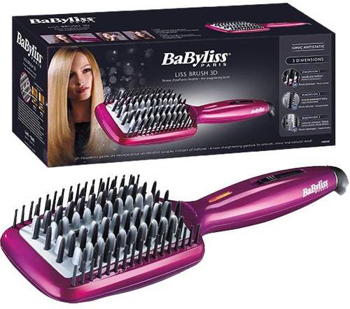 Babyliss Fuchsia Ionic Hair Straight Brush - BABHSB100SDE 