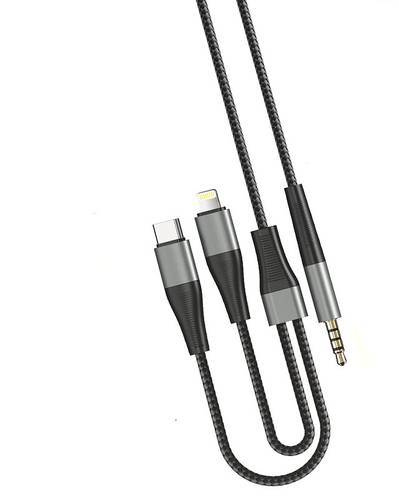 كابل صوت AUX من تايب سي و لايتنينج 2×1 ديجيت بلس DIGITPLUS DP-A112