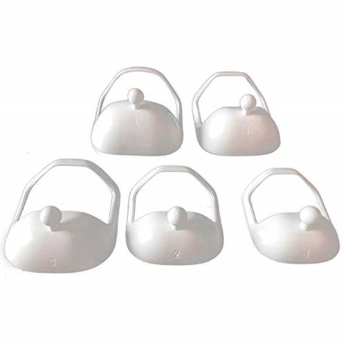 5PCS Beard Shaper Styling Tool Different Sizes  - White