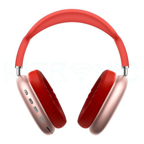 Air Max P9 Bluetooth Over-Ear Headphones Red