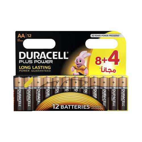 بطارية دوراسيل AA الكالين 8+4