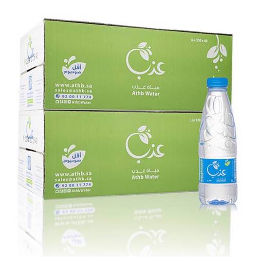 10 كراتين مياه عذب 330مل 40 عبوة
