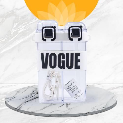 مطارة بلاستيك شفاف قسمين VOGUE حجم 750 مل