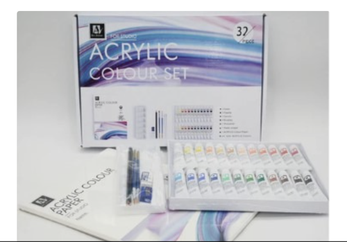 Art rangers acrylic color 32 pcs طقم ألوان أكريلك