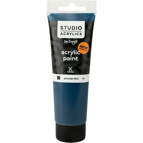 Creall studio acrylic لون أكريليك أزرق 34 - 120m
