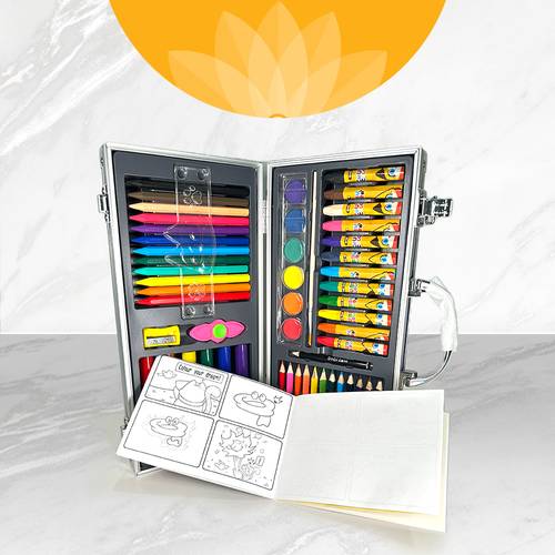 صندوق رسم متكامل للأطفال – 68 قطعة