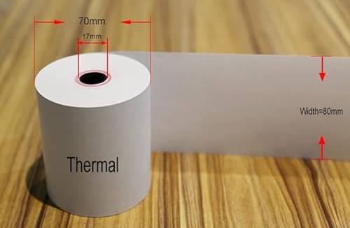 ورق فواتير حراري ( 50 رول ) 80 في 70 - رول كاشير