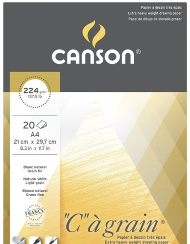 Canson sketch paper a4-20sh-224g/m2 / كراسة رسم كانسون