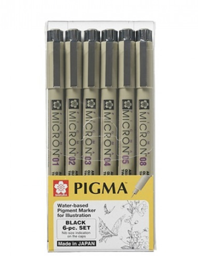 SAKURA 6pc اقلام تحبير