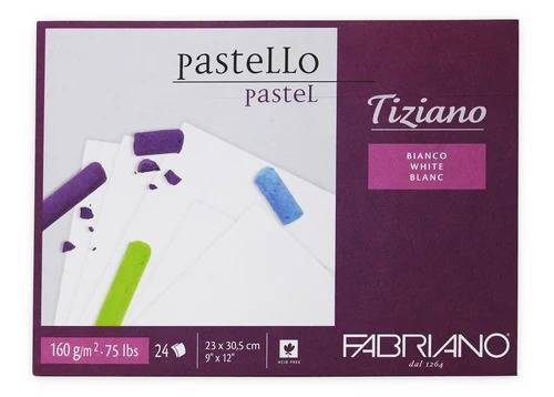 Fabriano pastel white pad a4-24sh-160gsm / فابريانو دفتر رسم باستيل أبيض