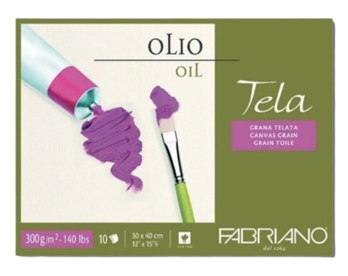 Fabriano tela oil color a2-10sh-300gsm