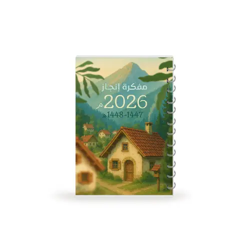 مفكرة إنجاز 2026 غلاف سكن