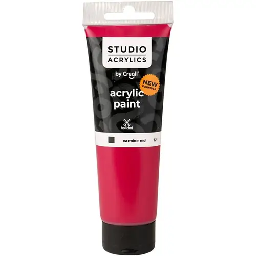 Creall studio acrylic لون أكريليك أحمر 12 - 120m