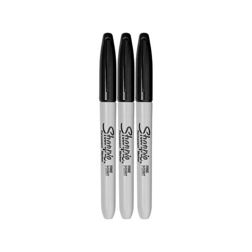 Sharpie permanent marker 3pcs black اقلام ماركر شاربي  أسود