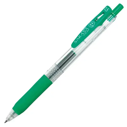 قلم جل 0.5 ملم لون أخضر زيبرا ساراسا ZEBRA SARASA JJ15