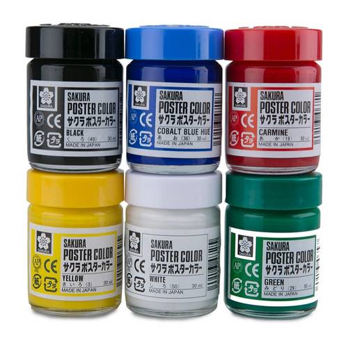 Sakura poster 6 colors set طقم الوان بوستر