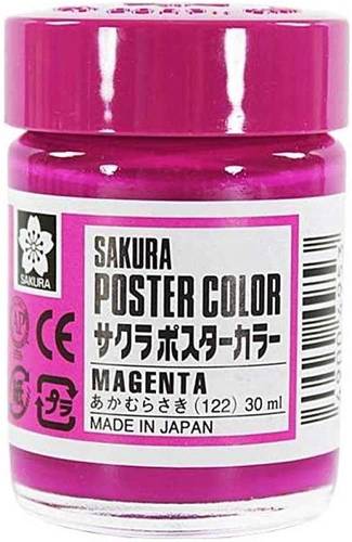 Sakura poster color 30ml magenta 