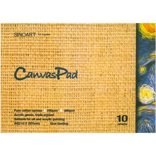 Sinoart canvas pad a4-10sh-280gsm / كراس رسم سينو آرت