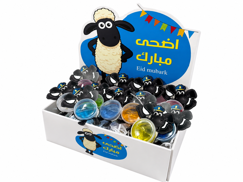 توزيعات سلايم عيد الأضحى للأطفال – 12 قطعة بتصميم الخروف