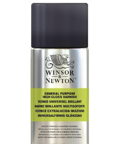 Winsor&newton high gloss varnish spray بخاخ ورنيش لماع