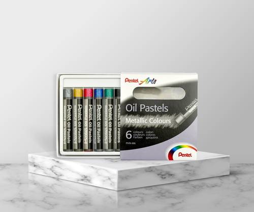 PenteL Oil Pastels الوان شمعية - 6 ألوان