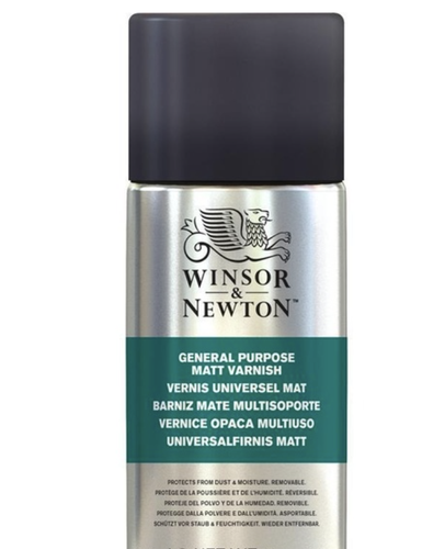 Winsor&newton matt varnish spray بخاخ ورنيش مطفي