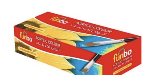 Funbo acrylic color 10 ألوان اكريلك