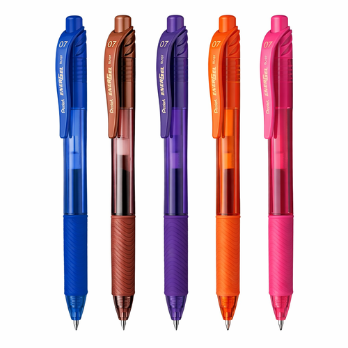 طقم اقلام جل 0.7 ملم 4+1 مجاناً بنتل Pentel PE-BL107-05F