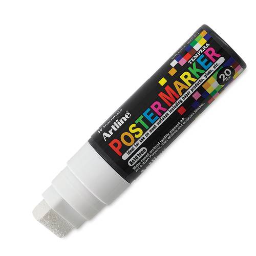 Artline poster marker 20mm white لون بوستر أبيض