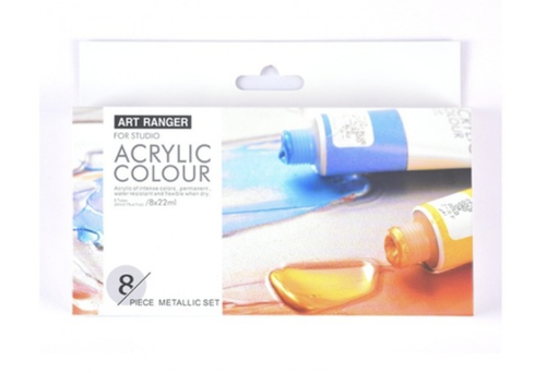 Art rangers acrylic metalic color 8 ألوان أكريلك