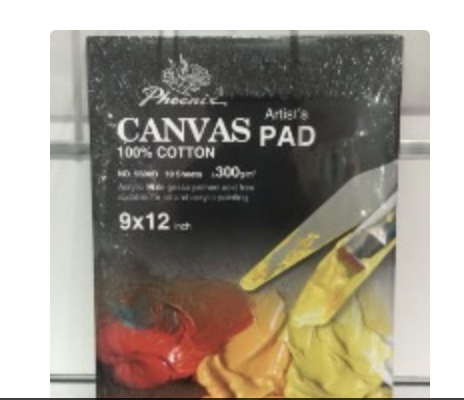 Phoenix canvas pad 9*12 inch -10sh-300g/m2