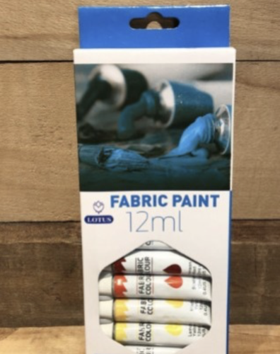 Lotus fabric paint 12 ألوان قماش