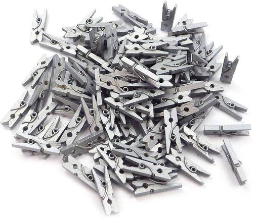 مشابك ورق فضية صغيرة (Craft)