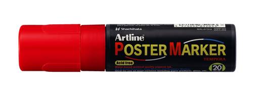 Artline poster marker 20mm red لون بوستر أحمر