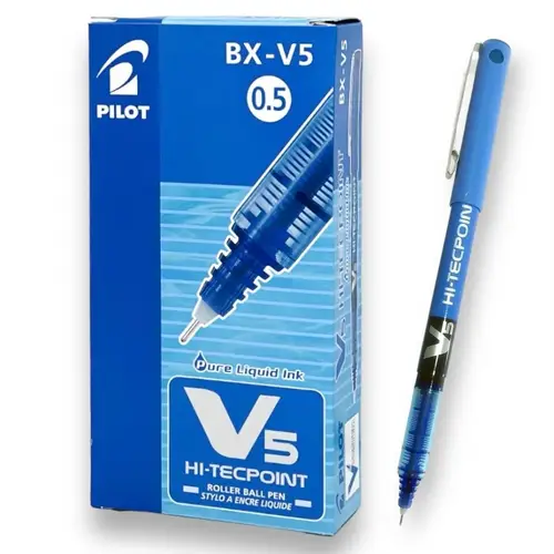 PILOT قلم سائل ازرق 0.5 ملم BX-V5-L (حبة - عبوة)