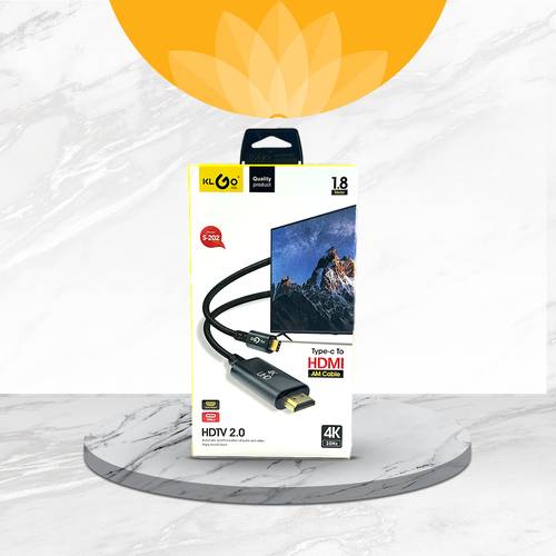 وصلة تحويلة 1.8 متر  type-c to HDMI