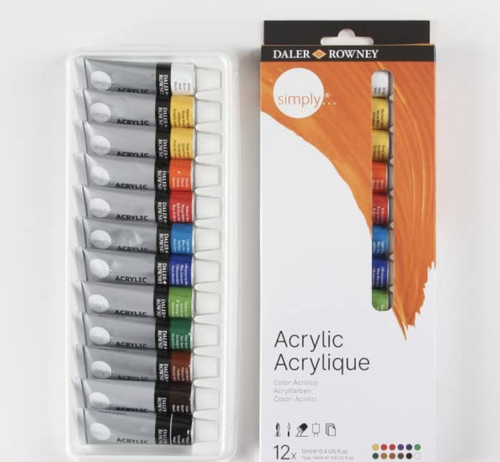Daler rowney acrylic color 12 ألوان أكريلك