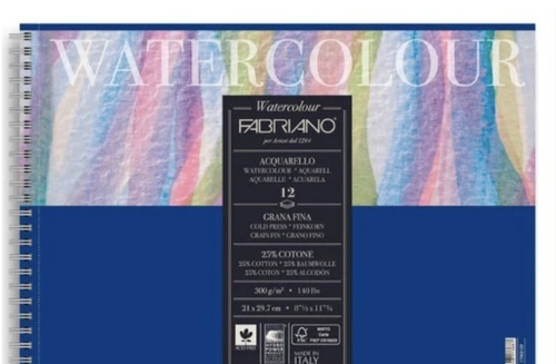 Fabriano paper 21*29.7-12sheets-300g/m2