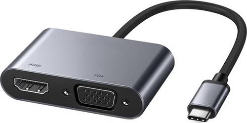 SGL محول Type-C إلى HDMI وVGA للشاشات والبروجكتور