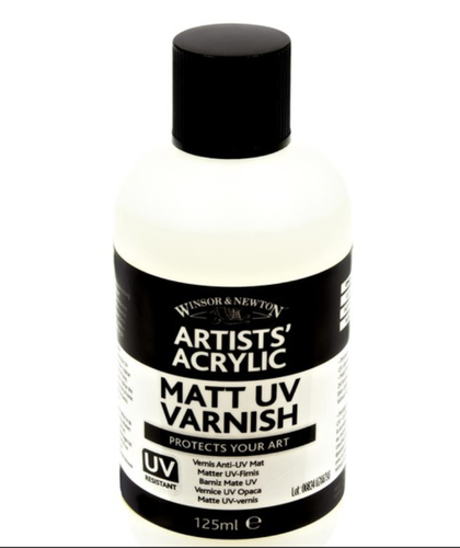 Winsor&newton acrylic matt varnish ورنيش أكريلك مطفي