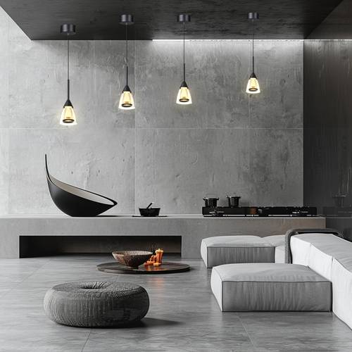 علاقي مفرد اسود اصفر 8 واط GH - 60491 P  LED