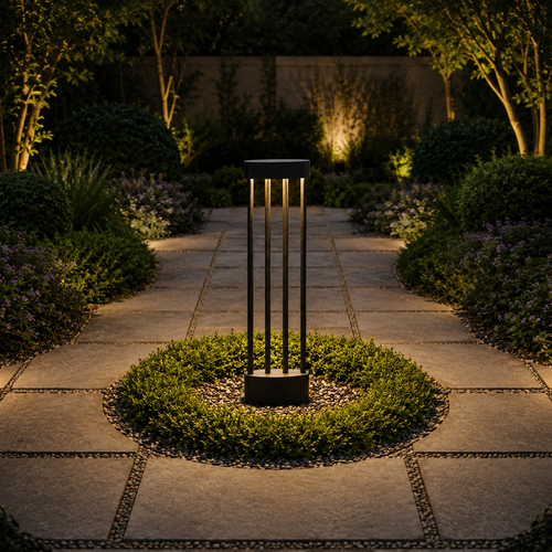 Hainzo GH-M 3601 - 500 mm 6W LED Black and Yellow Garden Light