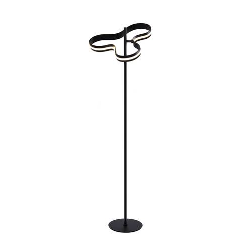 ستاند اباجوره مودرن مموج اسود LED  اصفر 18 واط - 385  - GH- 8894 - F