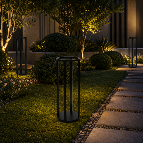 Hِinzo GH-M 3371 Black and Yellow Garden Light Pole - 600 mm 9W LED