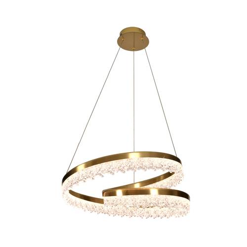 ثريا مودرن مدور منحني كوبر اصفر 60 واط  GH-22071  H-60  LED